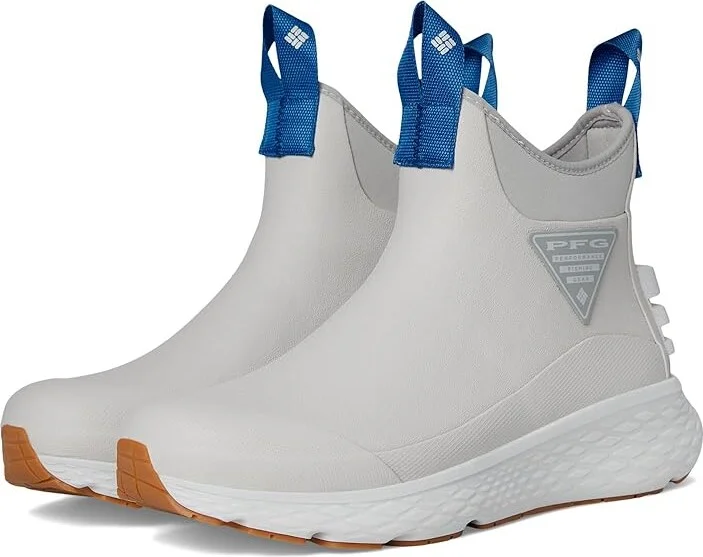 Columbia PFG Pro Sport Boots Men's Rain Boots Grey Ice/Vivid Blue : 7 D - Medium, Canvas