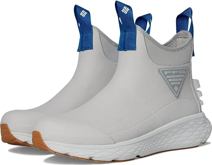 Columbia PFG Pro Sport Boots Women's Rain Boots Grey Ice/Vivid Blue : 8 B - Medium, Rubber