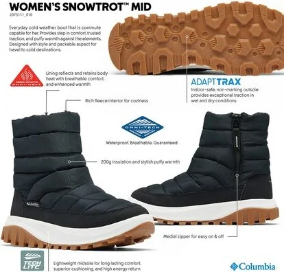 Columbia Snowtrot Mid Boot - Women's - Image 8