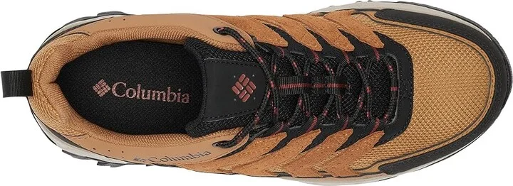 Columbia Strata Trail Low Waterproof Men's Climbing Shoes Elk/Spice : 12 D - Medium, Suede/Textile - Image 2