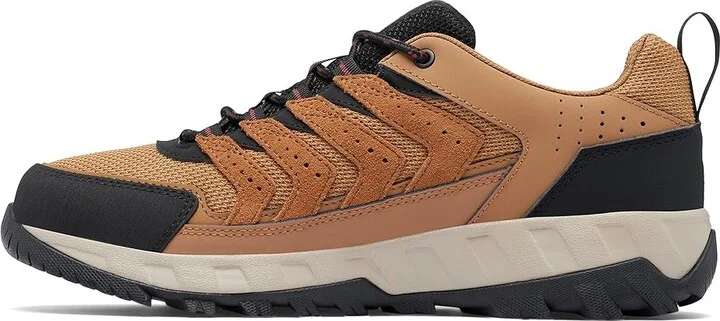 Columbia Strata Trail Low Waterproof Men's Climbing Shoes Elk/Spice : 12 D - Medium, Suede/Textile - Image 5