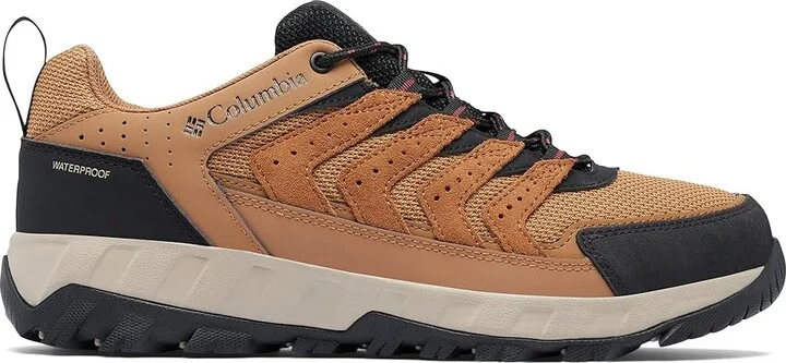 Columbia Strata Trail Low Waterproof Men's Climbing Shoes Elk/Spice : 12 D - Medium, Suede/Textile - Image 6