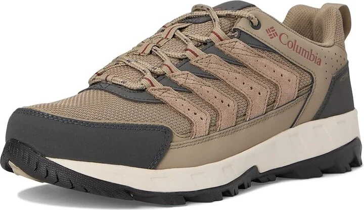 Columbia Strata Trail Low Waterproof Men's Climbing Shoes Pebble/Spice : 9.5 D - Medium, Suede/Textile - Image 5