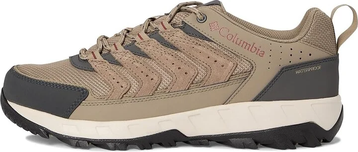 Columbia Strata Trail Low Waterproof Men's Climbing Shoes Pebble/Spice : 9.5 D - Medium, Suede/Textile - Image 6
