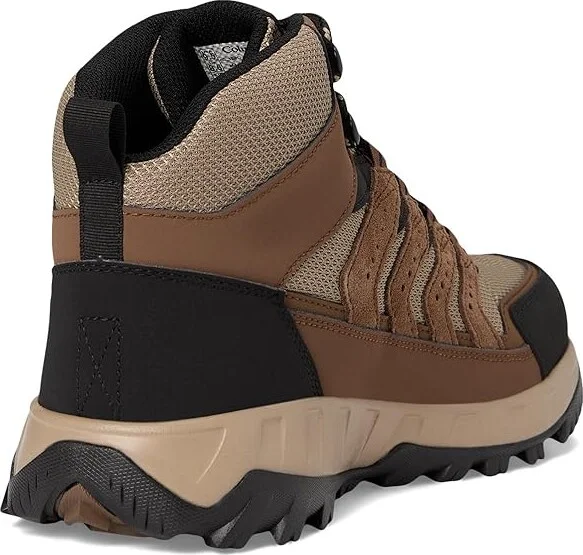 Columbia Strata Trail Mid Waterproof Men's Climbing Shoes Dark Brown/Khaki II : 10.5 D - Medium, Suede/Textile - Image 4