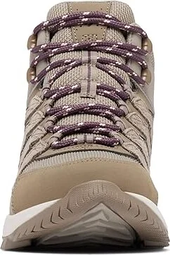 Columbia Strata Trail Mid Waterproof Women's Climbing Shoes Kettle/Blush Rose : 7.5 B - Medium, Leather/Suede - Image 5