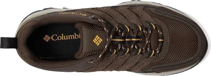 Columbia Strata Trailtm Low Men's Shoes Cordovan/Golden Yellow : 10 D - Medium, Leather - Image 2