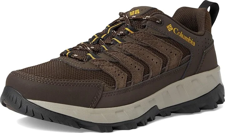 Columbia Strata Trailtm Low Men's Shoes Cordovan/Golden Yellow : 10 D - Medium, Leather - Image 5
