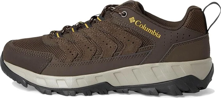 Columbia Strata Trailtm Low Men's Shoes Cordovan/Golden Yellow : 10 D - Medium, Leather - Image 6