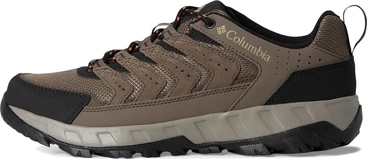 Columbia Strata Trailtm Low Men's Shoes Mud/Tangy Orange : 11 E - Wide, Leather - Image 6