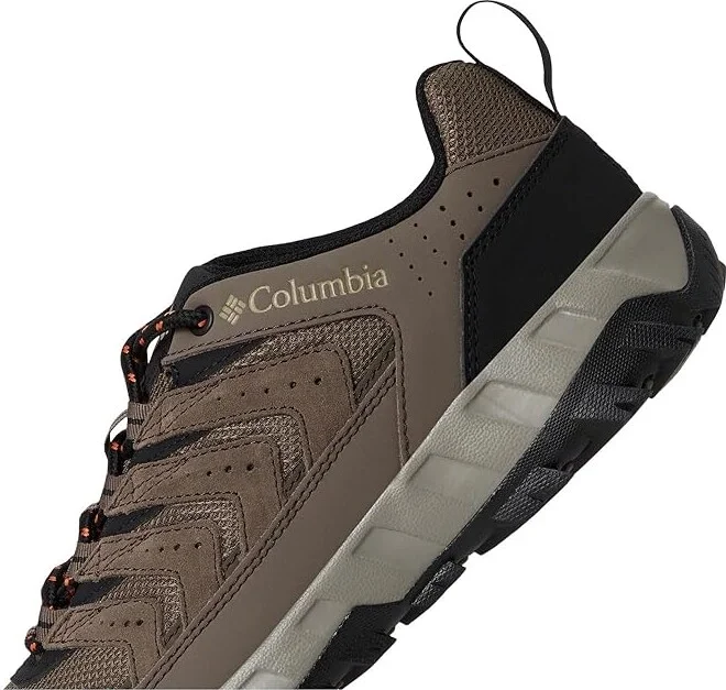 Columbia Strata Trailtm Low Men's Shoes Mud/Tangy Orange : 11 E - Wide, Leather - Image 7