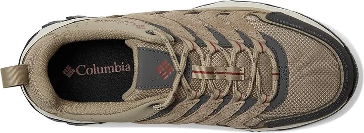 Columbia Strata Trailtm Low Men's Shoes Pebble/Spice : 9.5 E - Wide, Leather - Image 2
