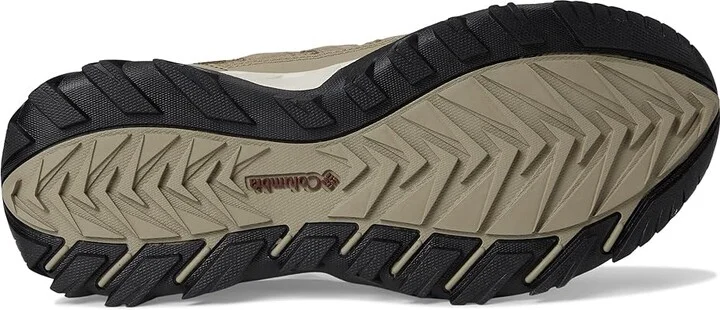 Columbia Strata Trailtm Low Men's Shoes Pebble/Spice : 9.5 E - Wide, Leather - Image 3