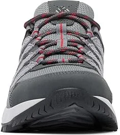 Columbia Strata Trailtm Low Men's Shoes TI Grey Steel/Mountain Red : 10 D - Medium, Leather - Image 5