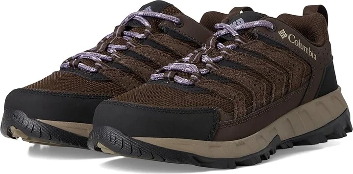 Columbia Strata Trailtm Low Women's Shoes Cordovan/Granite Purple : 10 B - Medium, Leather/Rubber