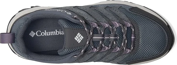 Columbia Strata Trailtm Low Women's Shoes Graphite/Vapor : 9.5 D - Wide, Leather/Rubber - Image 2
