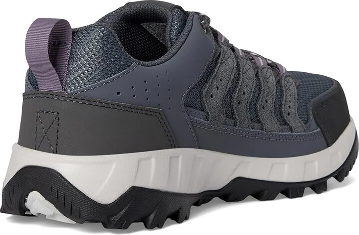 Columbia Strata Trailtm Low Women's Shoes Graphite/Vapor : 9.5 D - Wide, Leather/Rubber - Image 4