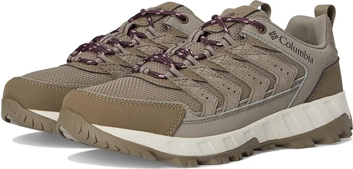 Columbia Strata Trailtm Low Women's Shoes Kettle/Blush Rose : 8 B - Medium, Leather/Rubber