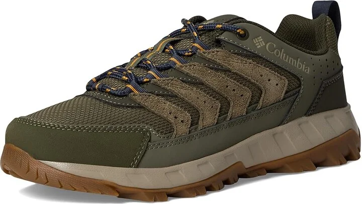 Columbia Strata Trailtm Low Women's Shoes Stone Green/Raw Honey : 6.5 B - Medium, Leather/Rubber - Image 5