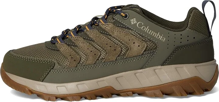 Columbia Strata Trailtm Low Women's Shoes Stone Green/Raw Honey : 6.5 B - Medium, Leather/Rubber - Image 6