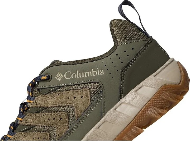 Columbia Strata Trailtm Low Women's Shoes Stone Green/Raw Honey : 6.5 B - Medium, Leather/Rubber - Image 7