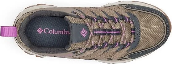 Columbia Strata Trailtm Low Women's Shoes Wet Sand/Berry Patch : 10.5 B - Medium, Leather/Rubber - Image 2