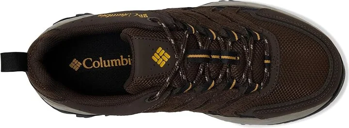 Columbia Strata Trailtm Low Wp Men's Shoes Cordovan/Golden Yellow : 10 D - Medium, Leather - Image 2