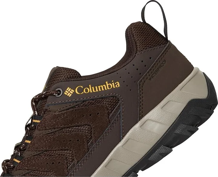 Columbia Strata Trailtm Low Wp Men's Shoes Cordovan/Golden Yellow : 10 D - Medium, Leather - Image 7