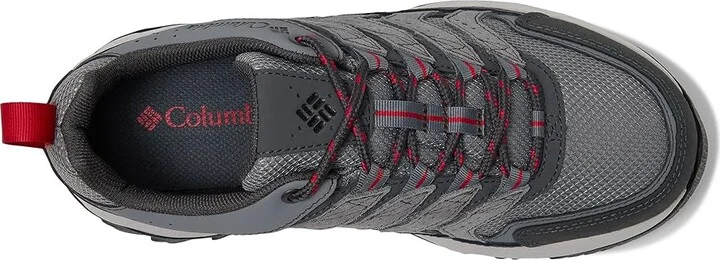 Columbia Strata Trailtm Low Wp Men's Shoes TI Grey Steel/Mountain Red : 10.5 D - Medium, Leather - Image 2