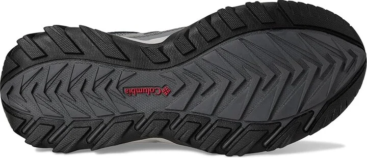 Columbia Strata Trailtm Low Wp Men's Shoes TI Grey Steel/Mountain Red : 10.5 D - Medium, Leather - Image 3