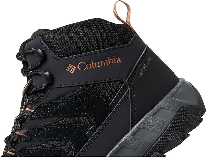 Columbia Strata Trailtm Mid Wp Men's Shoes Black/Owl : 10 D - Medium, Suede/Synthetic - Image 7