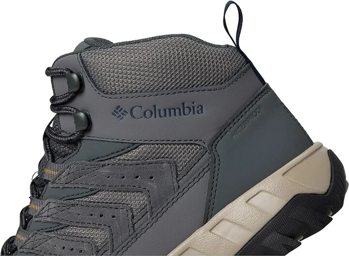 Columbia Strata Trailtm Mid Wp Men's Shoes City Grey/Savory : 10 D - Medium, Suede/Synthetic - Image 7