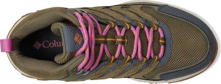 Columbia Strata Trailtm Mid Wp Women's Shoes Stone Green/Sunstone : 10 B - Medium, Leather/Rubber - Image 2
