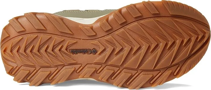Columbia Strata Trailtm Mid Wp Women's Shoes Stone Green/Sunstone : 10 B - Medium, Leather/Rubber - Image 3