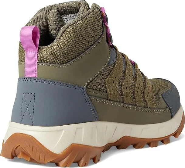 Columbia Strata Trailtm Mid Wp Women's Shoes Stone Green/Sunstone : 10 B - Medium, Leather/Rubber - Image 4