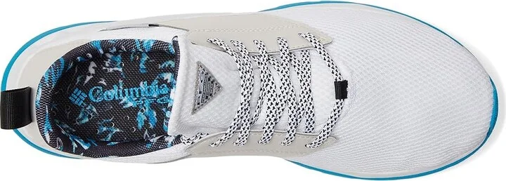 Columbia Tamiamitm PFG Men's Shoes White/Ocean Blue : 8 D - Medium, Textile - Image 2