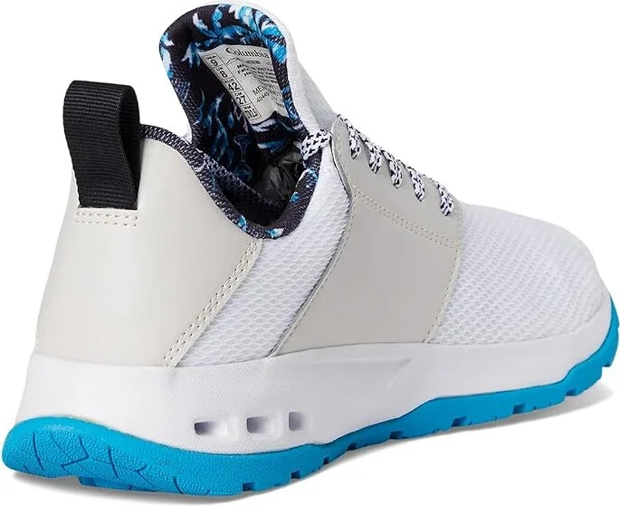Columbia Tamiamitm PFG Men's Shoes White/Ocean Blue : 8 D - Medium, Textile - Image 4