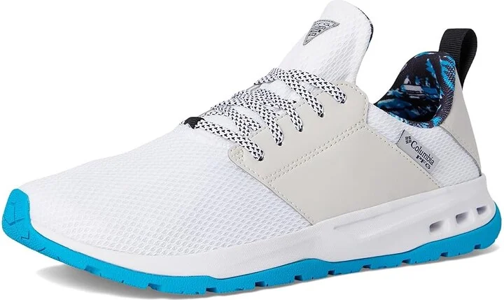 Columbia Tamiamitm PFG Men's Shoes White/Ocean Blue : 8 D - Medium, Textile - Image 5