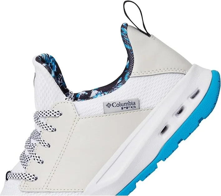 Columbia Tamiamitm PFG Men's Shoes White/Ocean Blue : 8 D - Medium, Textile - Image 7