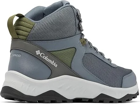 Columbia Trailstorm Ascend Waterproof Mid Men's Climbing Shoes Graphite/Nori : 11 E - Wide, Leather - Image 4