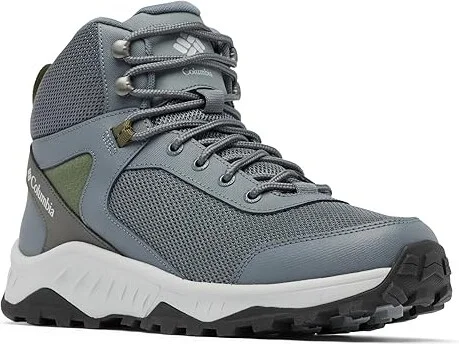 Columbia Trailstorm Ascend Waterproof Mid Men's Climbing Shoes Graphite/Nori : 11 E - Wide, Leather
