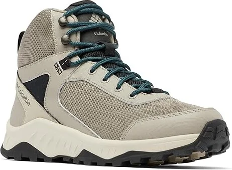 Columbia Trailstorm Ascend Waterproof Mid Men's Climbing Shoes Kettle/Night Wave : 7.5 D - Medium, Leather