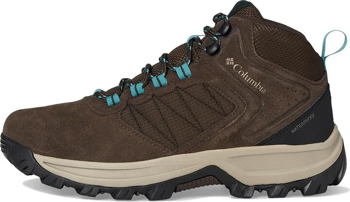 Columbia Transverse Suede Women's Climbing Shoes Cordovan/Teal : 9.5 D - Wide - Image 6