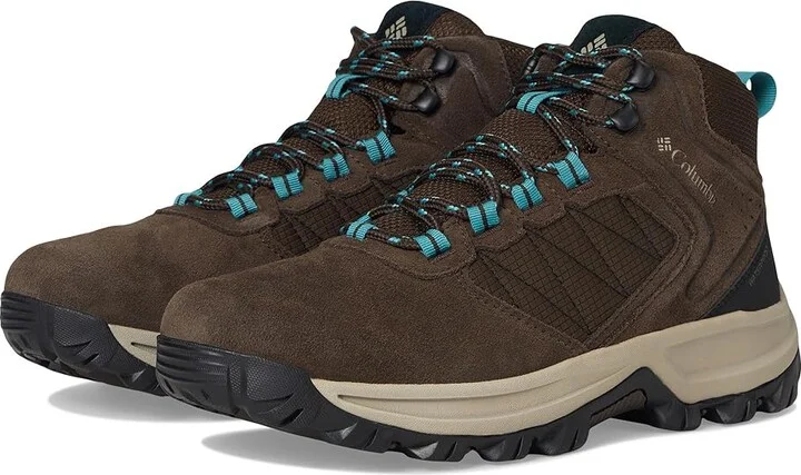 Columbia Transverse Suede Women's Climbing Shoes Cordovan/Teal : 9.5 D - Wide
