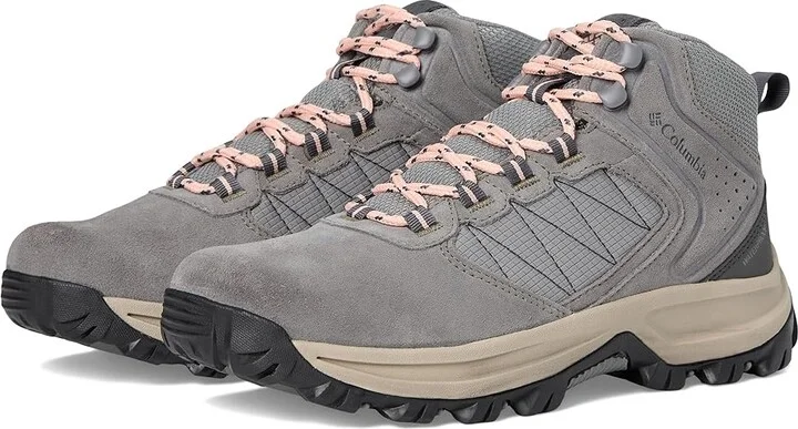 Columbia Transverse Suede Women's Climbing Shoes Stratus/Blush Rose : 8 B - Medium