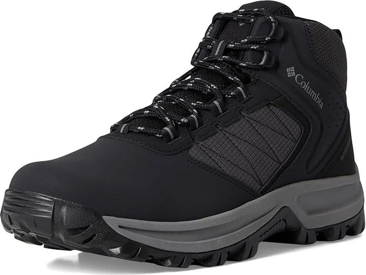 Columbia Transversetm Hike Waterproof Men's Shoes Black/Titanium Grey Steel : 9 E - Wide, Leather - Image 5