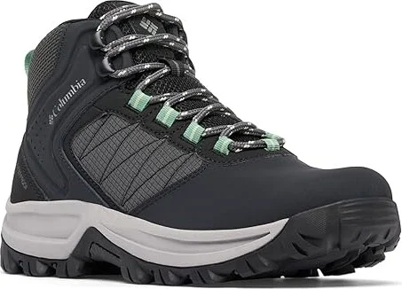 Columbia Transversetm Hike Waterproof Women's Shoes Black/Sage Leaf : 10 D - Wide, Leather