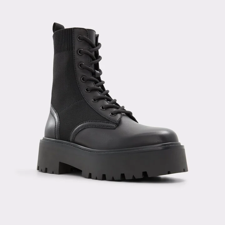 Combat ankle boot - Black - Image 4