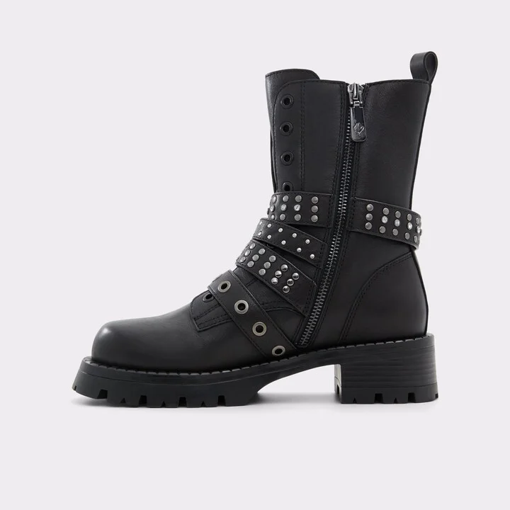 Combat ankle boot - Black - Image 5