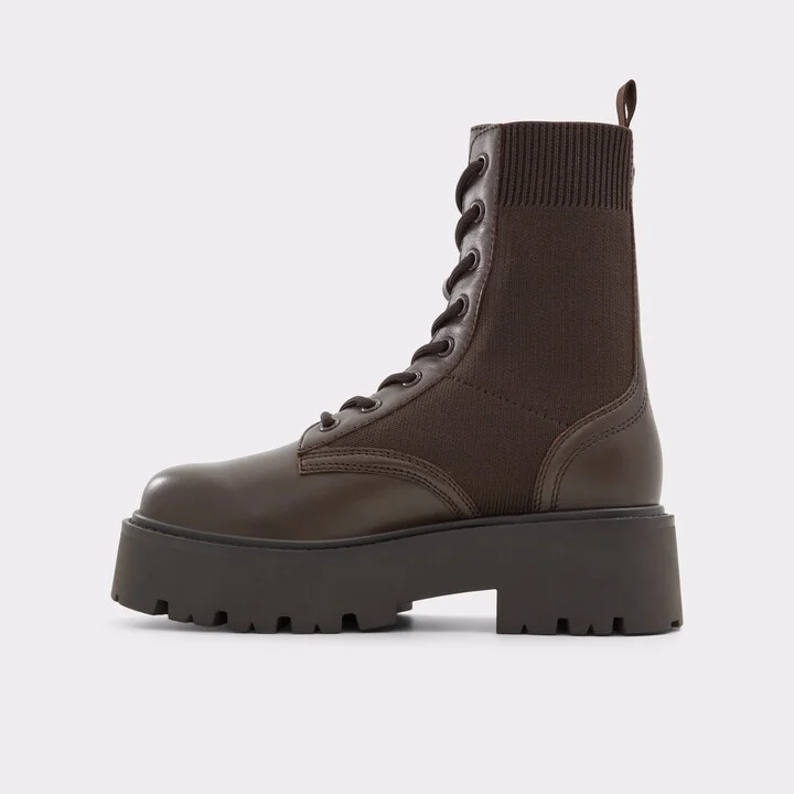 Combat ankle boot - Brown - Image 4